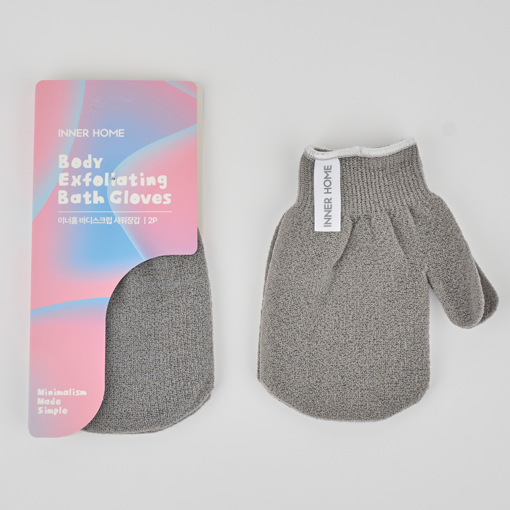 이너홈 때밀이 때타올 바디스크럽 샤워장갑 2p 이미지 8