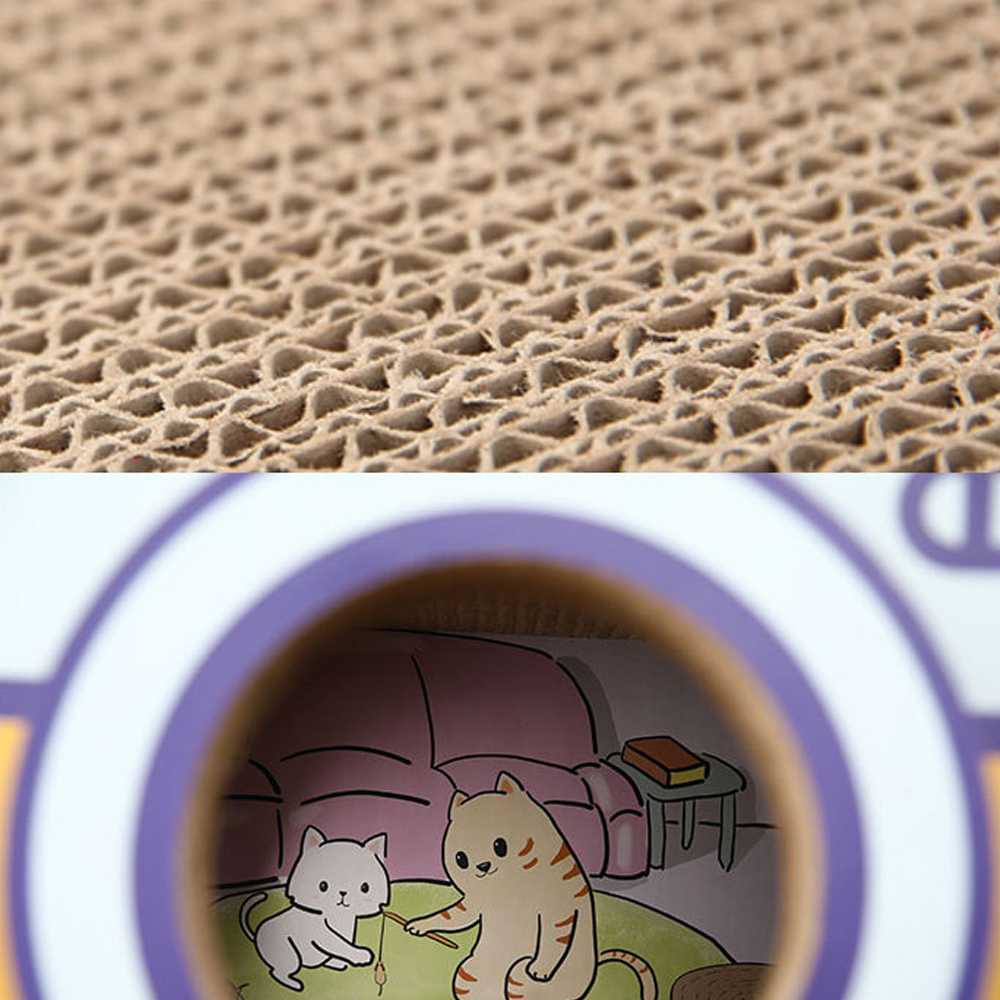 개과천선 어몽드 필름 고양이 스크래쳐 스트레스해소 발톱 관리 숨숨집 하우스 골판지 이미지 6