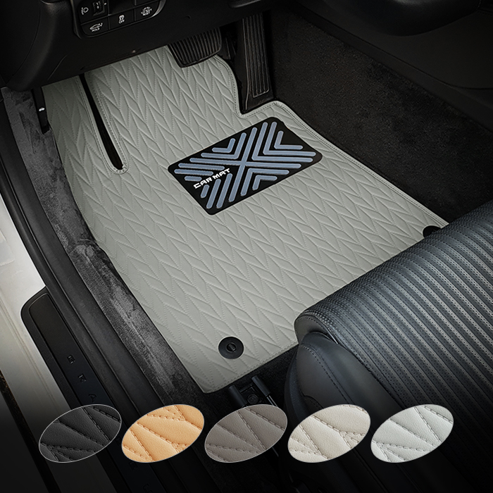 카프트 리노 가죽 자동차 매트 바닥 카 발 전차종 1열