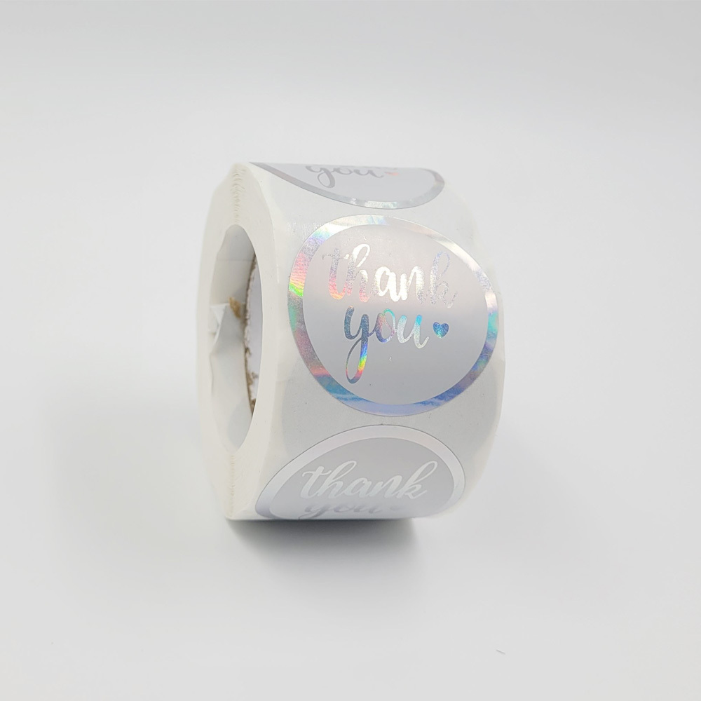 홀로그램 감사 스티커 500장 (3.8cm) G - 메인 이미지
