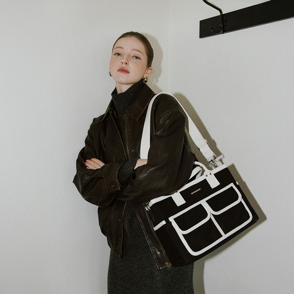 모어모르 기저귀가방 아기 국민 기저귀 파우치 M 유모차 외출 가방 방수 이너백