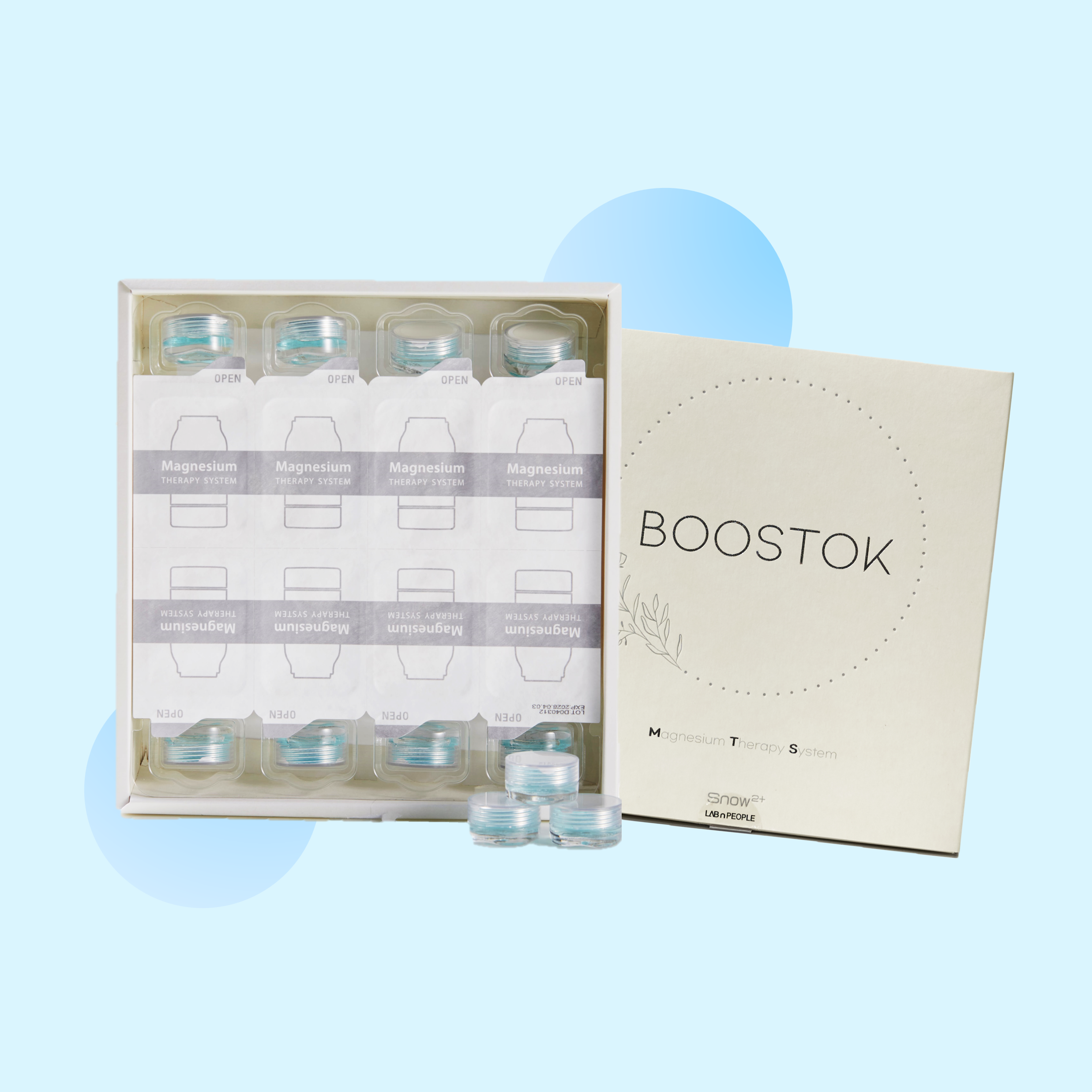 부스톡 프로 1개월 패키지 두피 케어 탈모 완화 관리 영양제 토닉 마그네슘 앰플 일회용