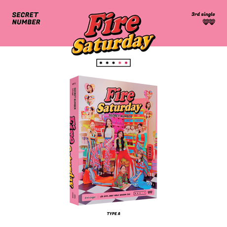 시크릿넘버(SECRET NUMBER) 싱글 3집 [Fire Saturday] 일반판 A 버전 - 상품 이미지