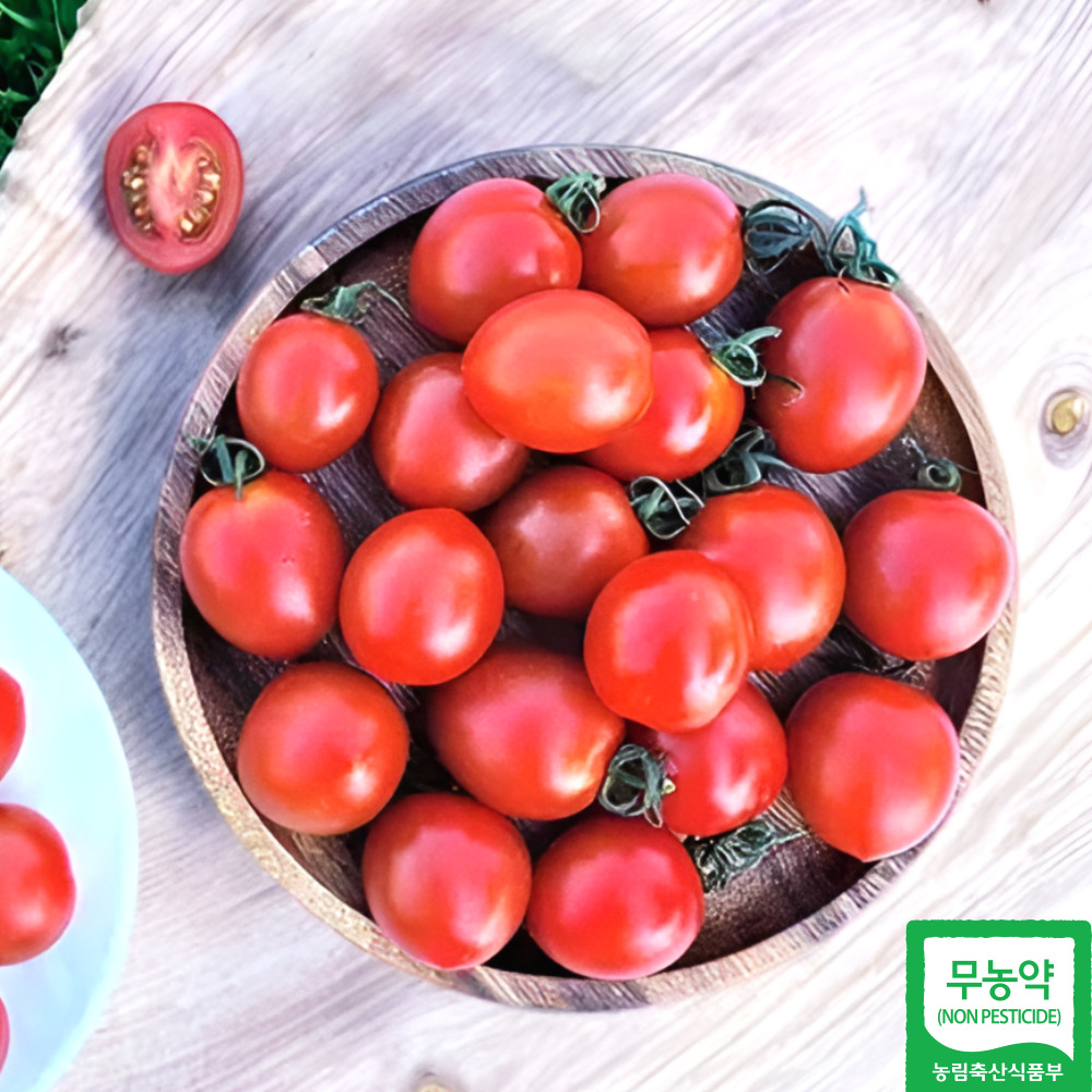 친환경 무농약 대추방울토마토 무농약 대추토마토 장호림 2kg 1kg 농장 - 메인 이미지