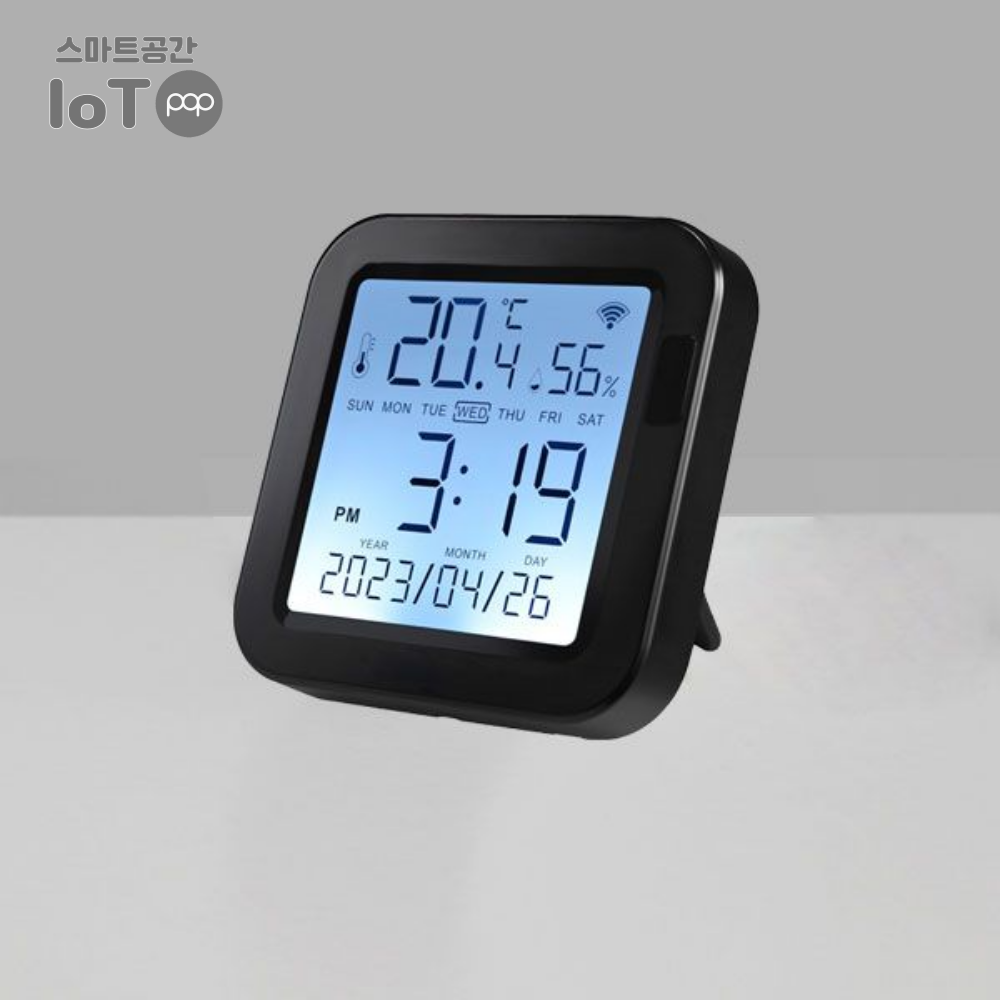 스마트공간 IoT팝 에어컨제어기 - 텐플 LCD 온습도 만능 리모컨 와이파이 냉난방 통합