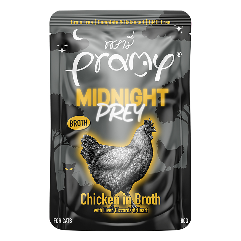 프라미 주식 파우치 습식 사료 치킨 육수 브로스, 80g, 1개