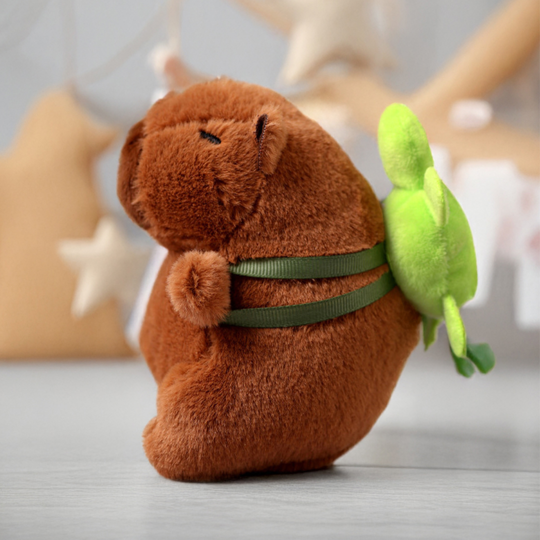 구쯔야 카피바라 인형 동물 인형 가방 키홀더 열쇠고리 키링 4종 - 상세 이미지 3