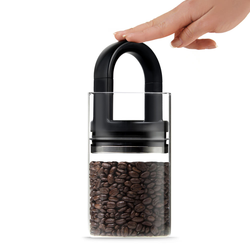 프리파라 원두보관용기 미디엄 유리밀폐용기 원두신선보관 진공밀폐 제품 이미지