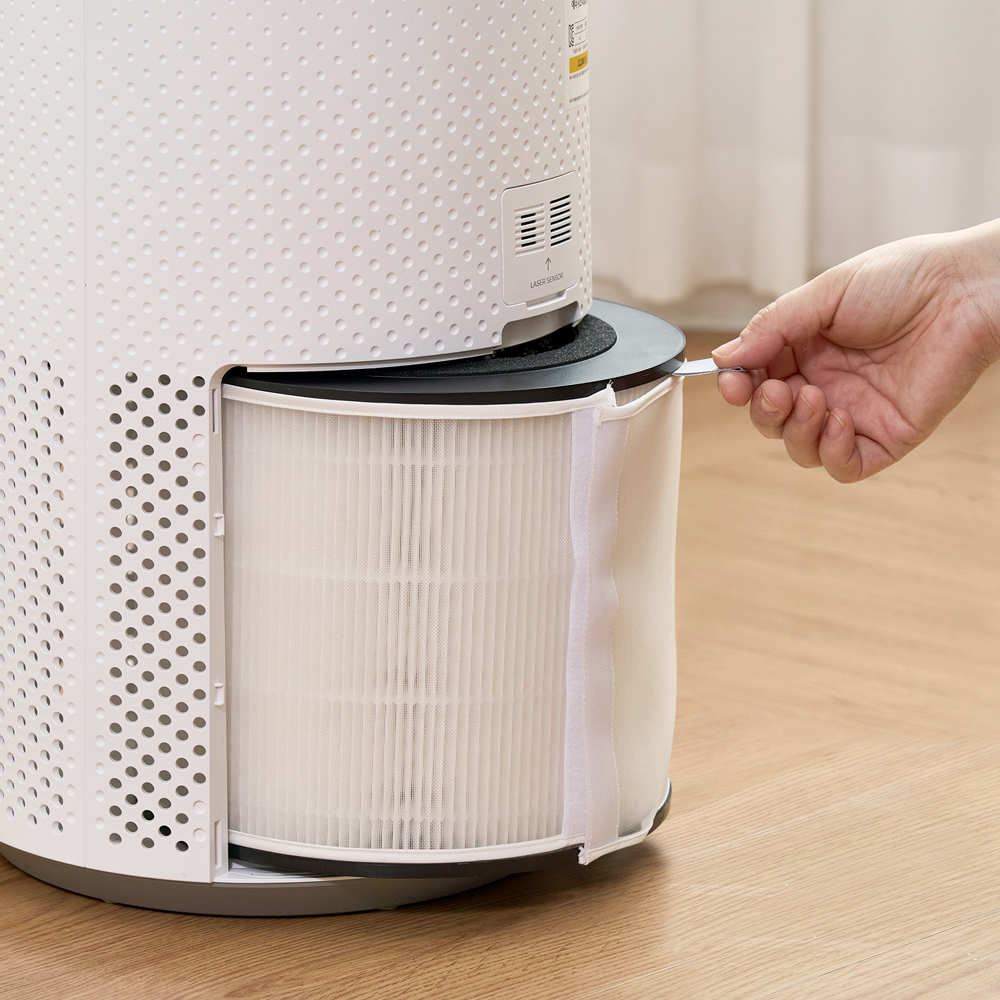 롯데 공기청정기 써큘레이터형 펫필터 초미세먼지 5단계정화 UVC 살균 IOT