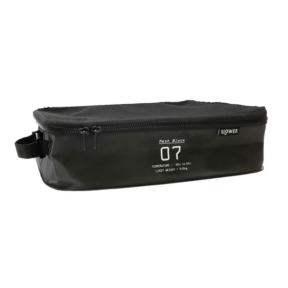 슬로워 캠핑 설거지통 식기건조망 블랙