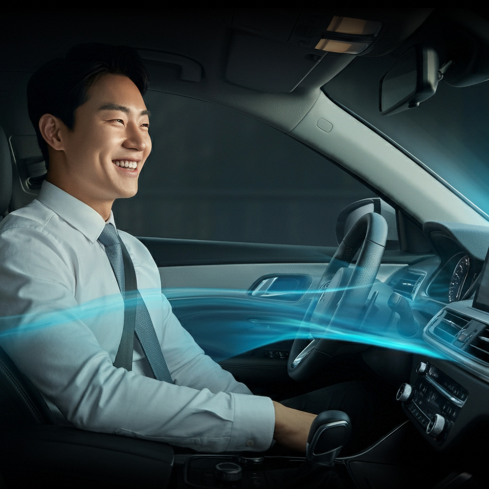 [호환] 1+1 차량용 자동차 에어컨 필터포유 구리 활성탄 항균 냄새 차단 CFCC009