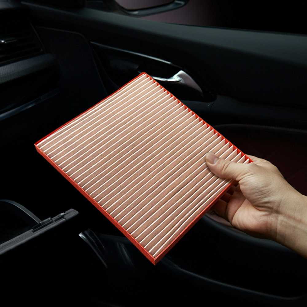 [호환] 1+1 차량용 자동차 에어컨 필터포유 구리 활성탄 항균 냄새 차단 CFCC009