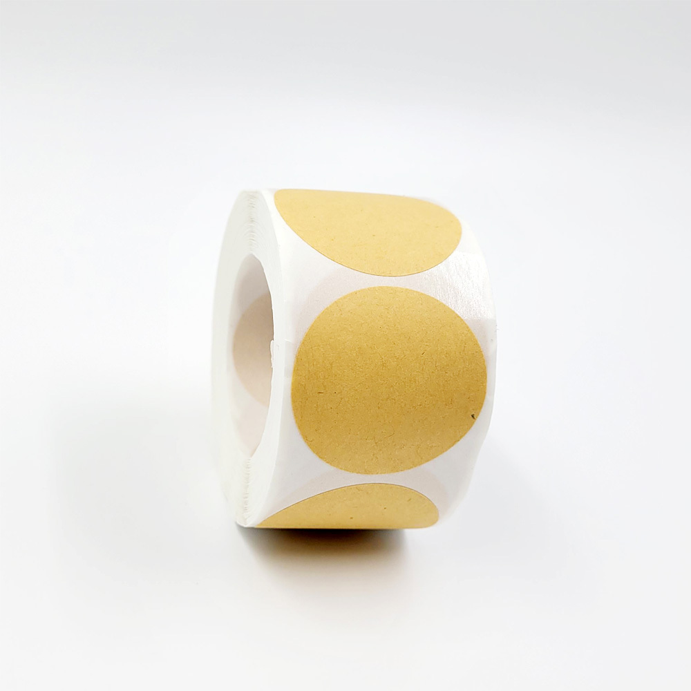크라프트 원형 라벨 스티커 500장 (3.8cm) G - 메인 이미지