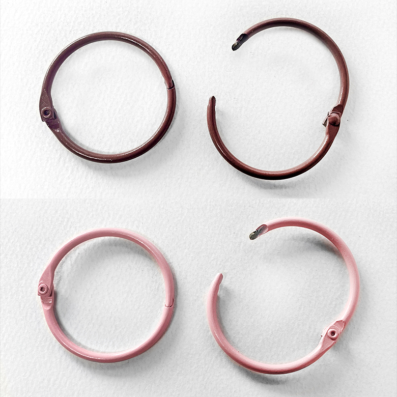 (4p) 4.5cm 금속 컬러 왕고리 간편 빅사이즈 링고리 오링고리 키링고리 - 상세 이미지 2