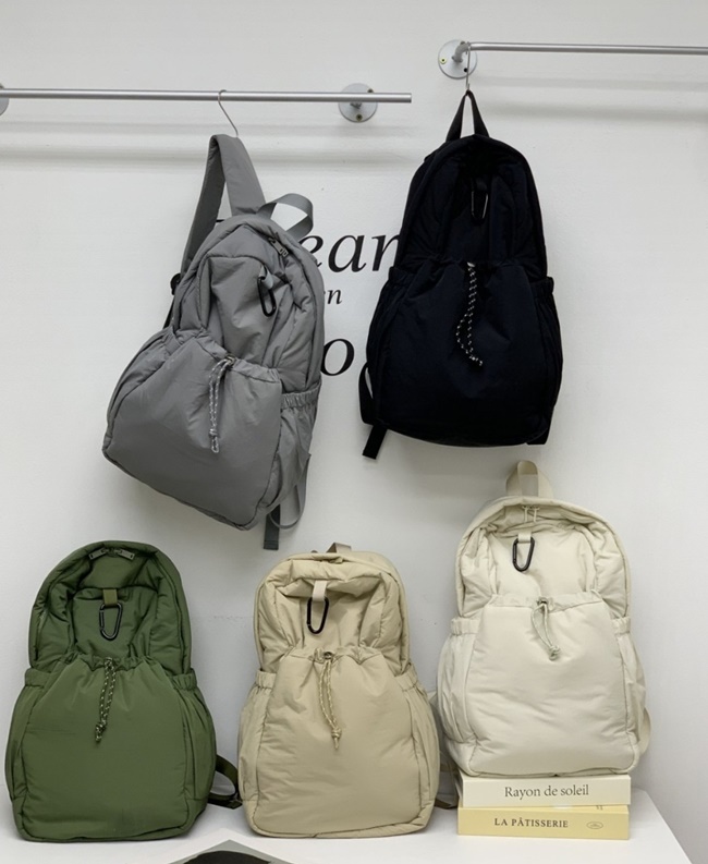 나일론 경량 스트링 복조리 학생 패딩 여행 대형 백팩 텀블러가방