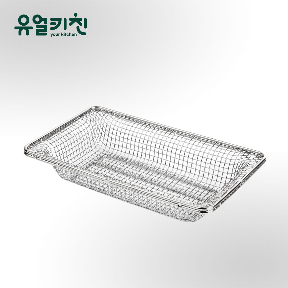 업소용 스텐 밧드망 바구니 튀김망 1/4 (높이2) - 상품 이미지