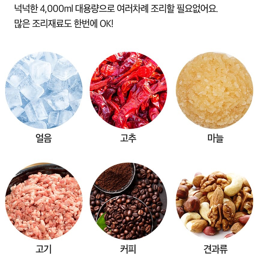 김장용 믹서기 저소음 신일 대형 믹서기 대용량 분쇄기 얼음갈리는 스텐 믹서기 주스 4L