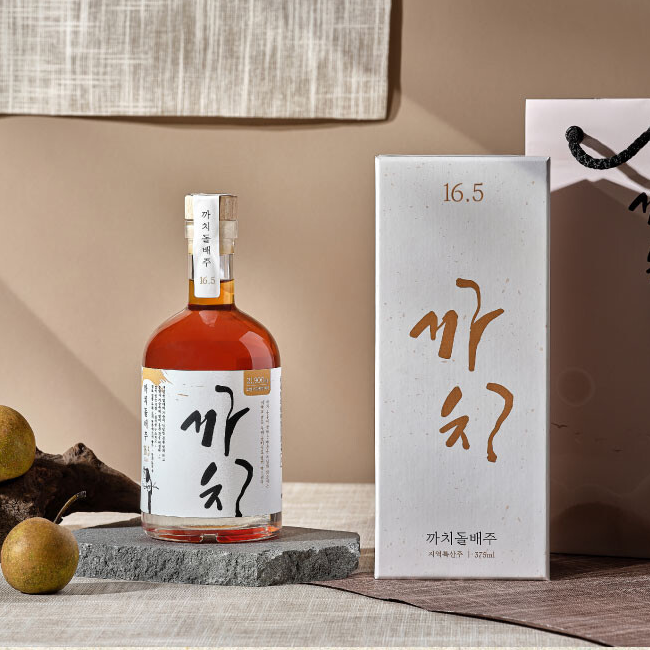 까치돌배주 16.5도 375ml (케이스, 쇼핑백 포함) - 메인 이미지