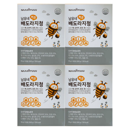 남유네 키즈 배도라지청 10g x 30개입 4개