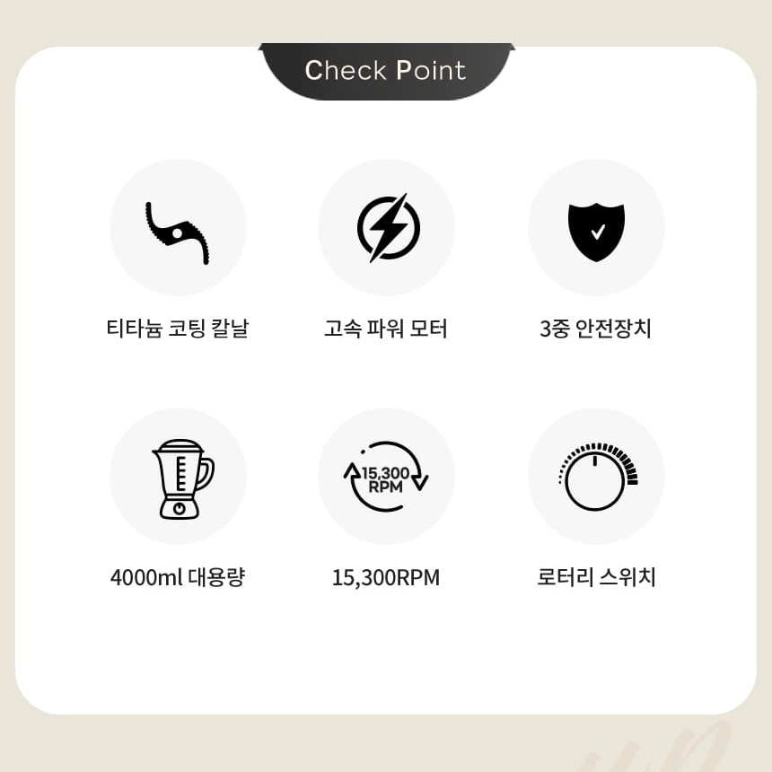 김장용 믹서기 저소음 신일 대형 믹서기 대용량 분쇄기 얼음갈리는 스텐 믹서기 주스 4L