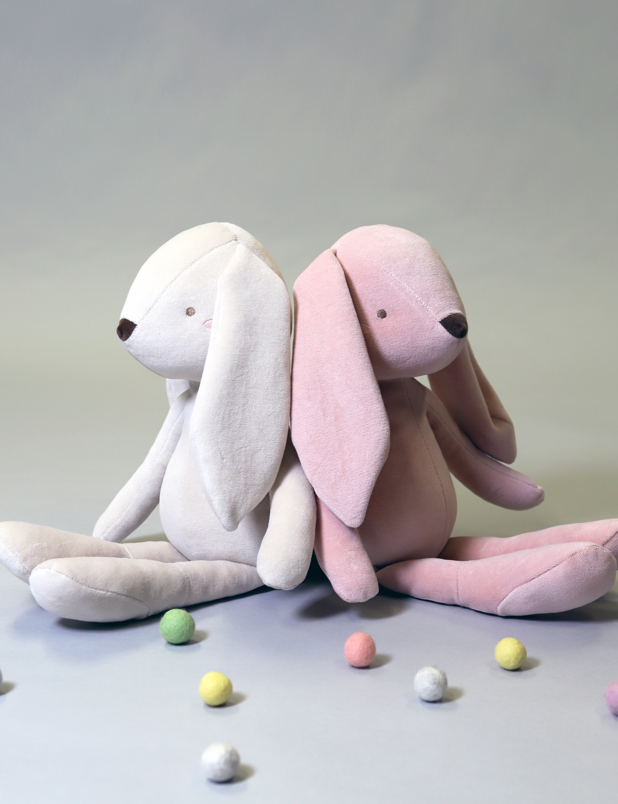 슈톨렌 멜로우 키큰버니 토끼 애착인형 신생아 아기 출산 선물 (45cm) - 상세 이미지 2