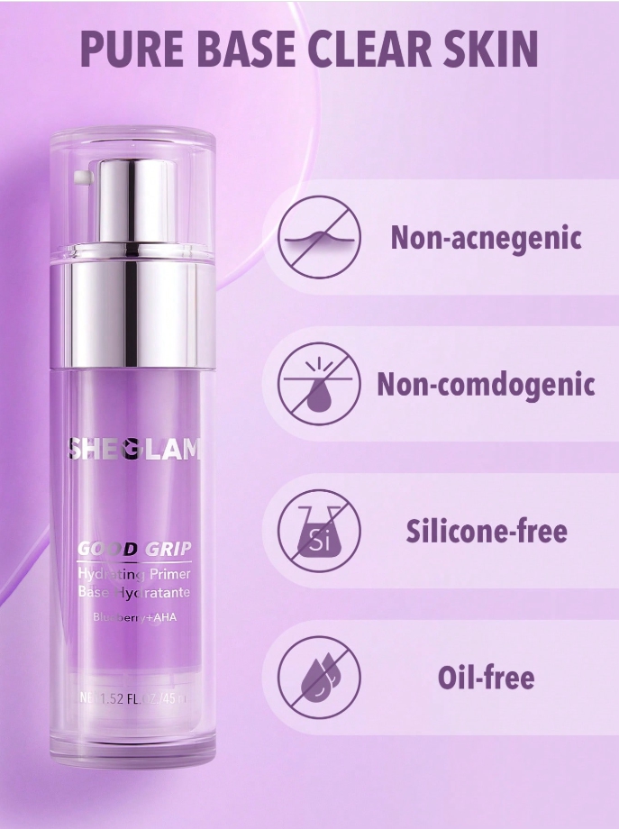 쉬글램 굿 그립 하이드레이팅 프라이머 블루베리 AHA sheglam grip primer - 상세 이미지 5