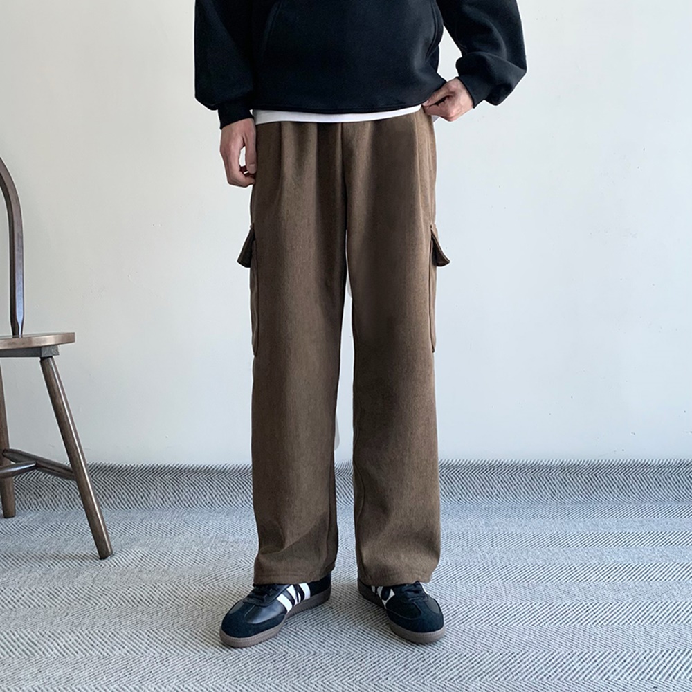 겨울바지 남자코듀로이팬츠 남성기모바지 - 상세 이미지 4