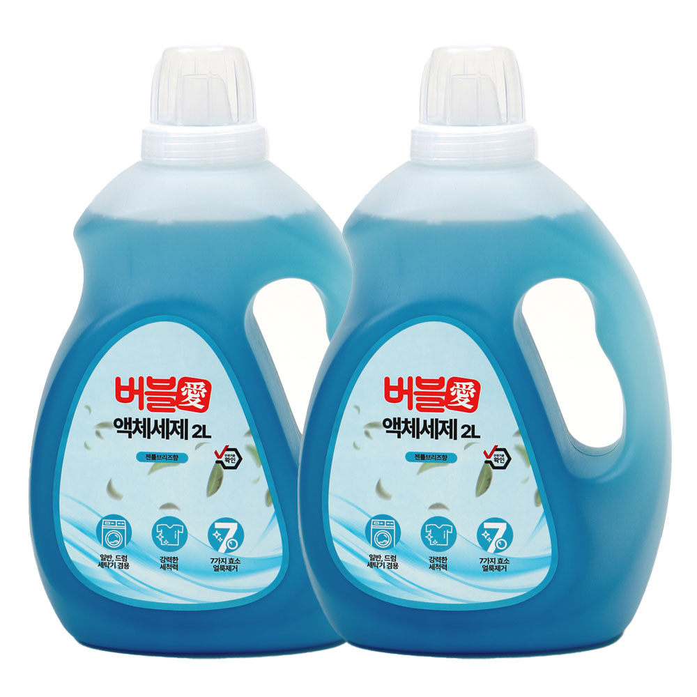 알칼리 세탁 세제 수건 운동복 알카리 세제 드럼 2L+2L - 메인 이미지