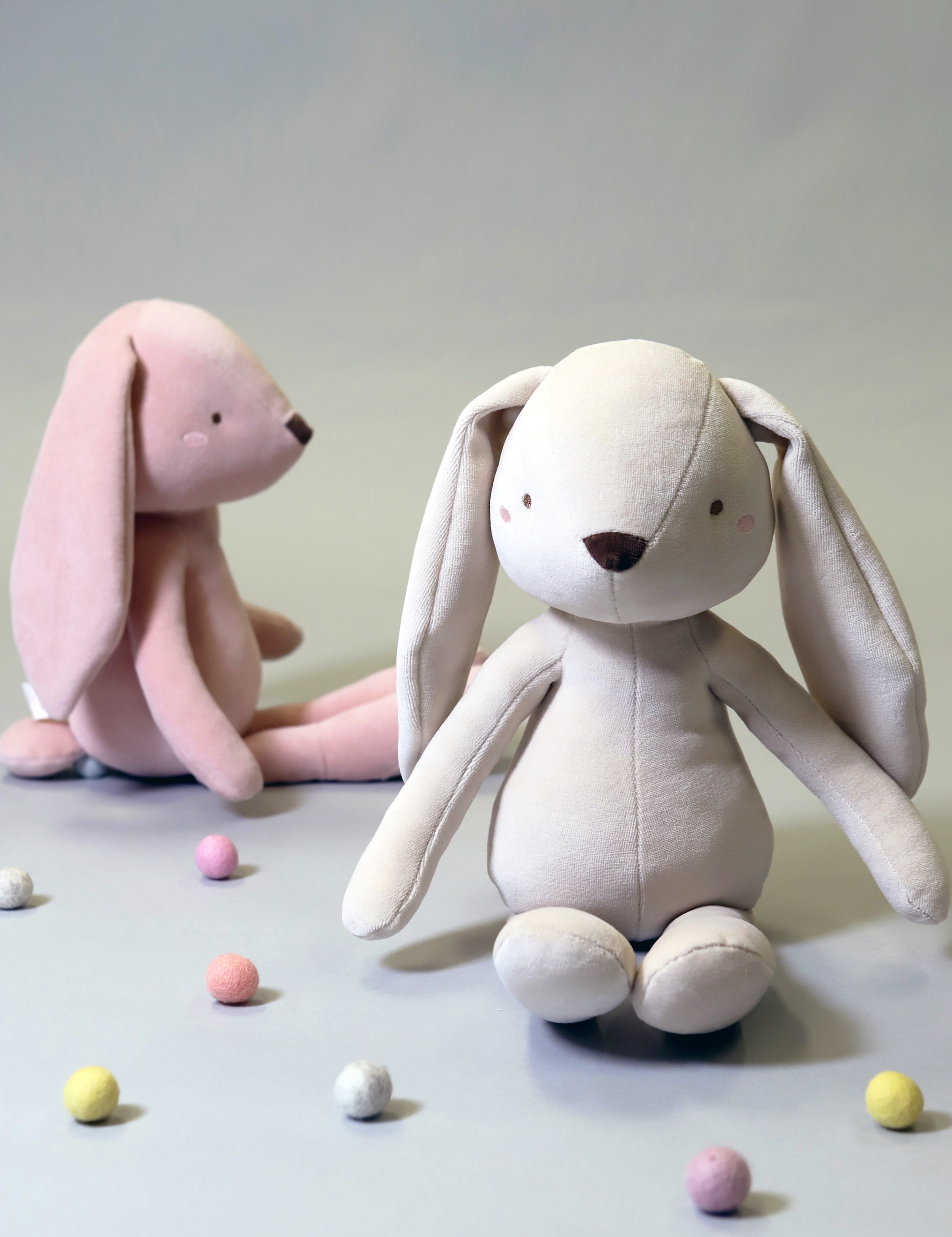 슈톨렌 멜로우 키큰버니 토끼 애착인형 신생아 아기 출산 선물 (45cm) - 상세 이미지 3