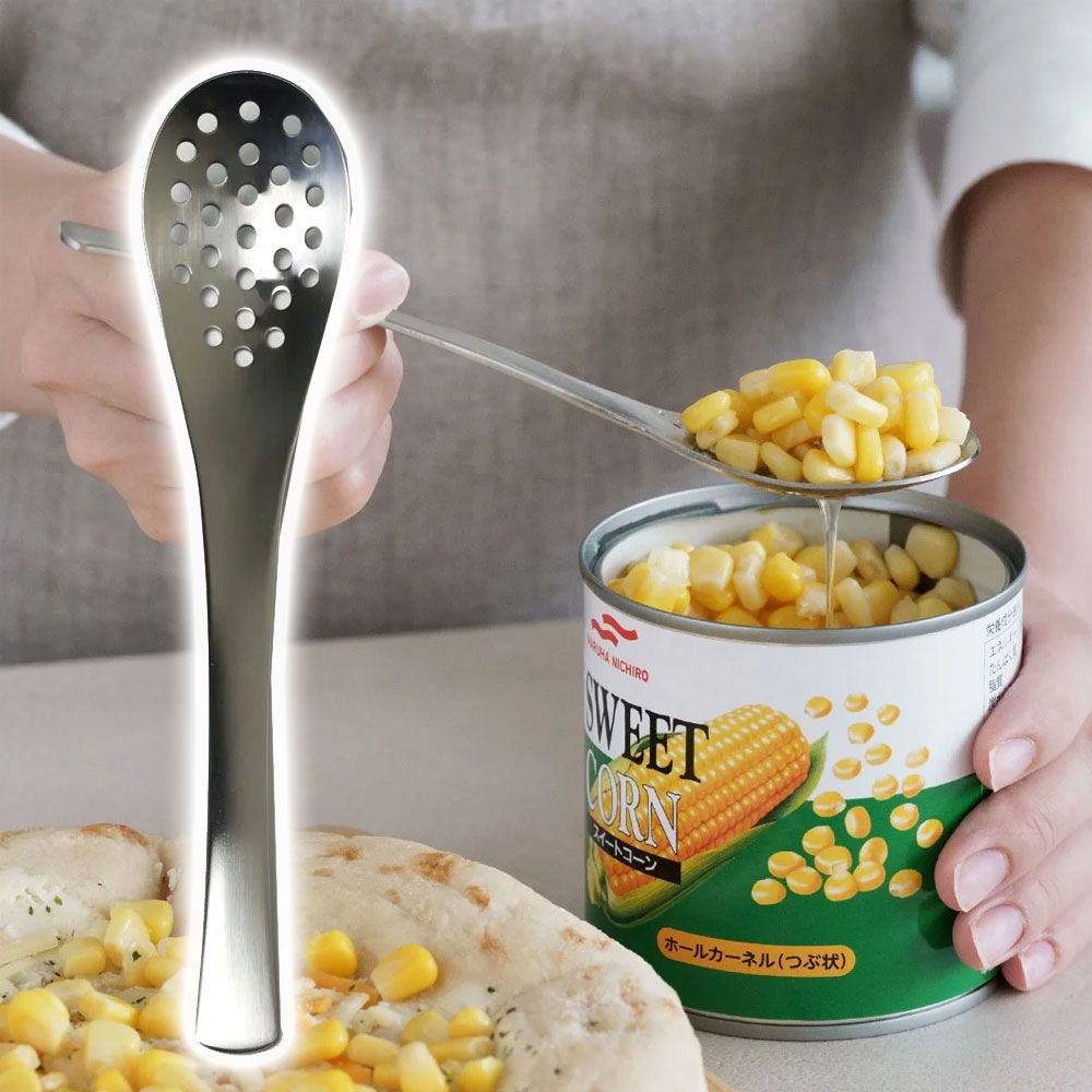 시모무라 스텐 타공 구멍 스푼 제품 이미지