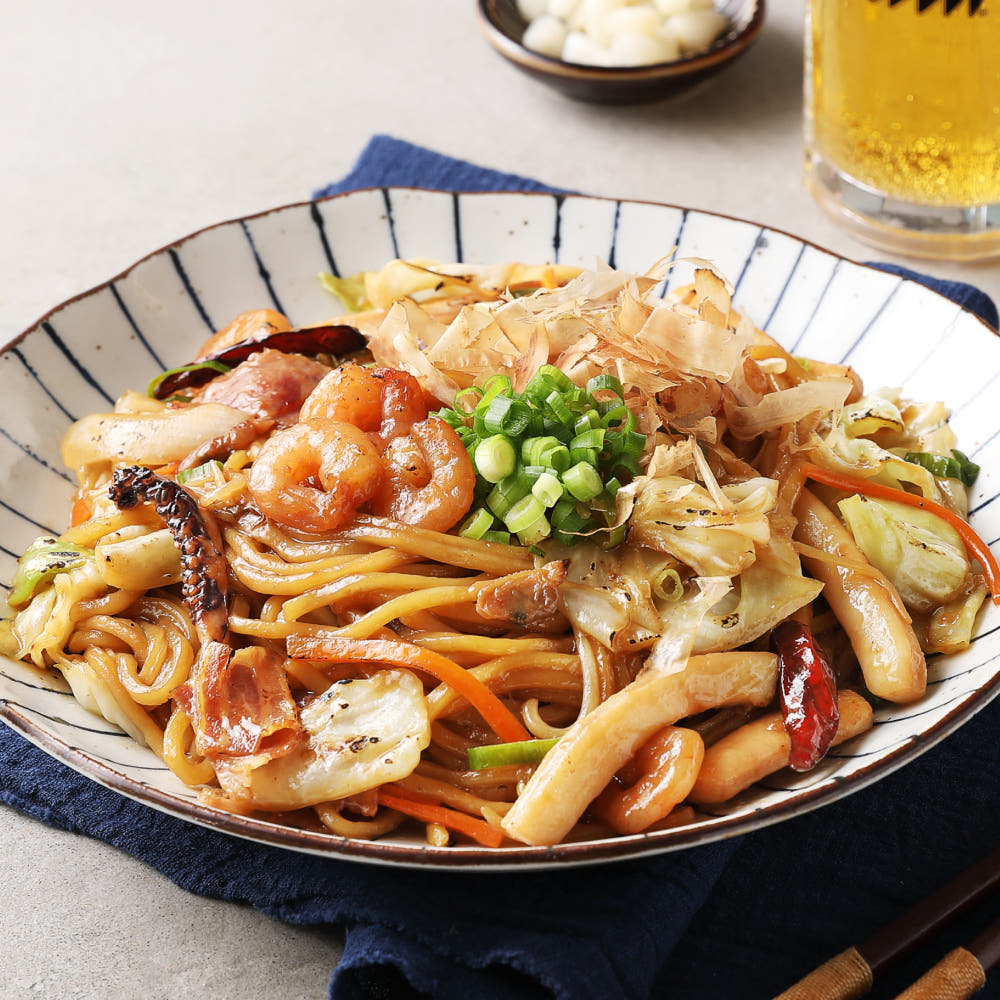 푸딩프렙 해물 야끼소바 450g x 2개 밀키트 오리엔탈 퓨전일식 볶음우동 이미지 6