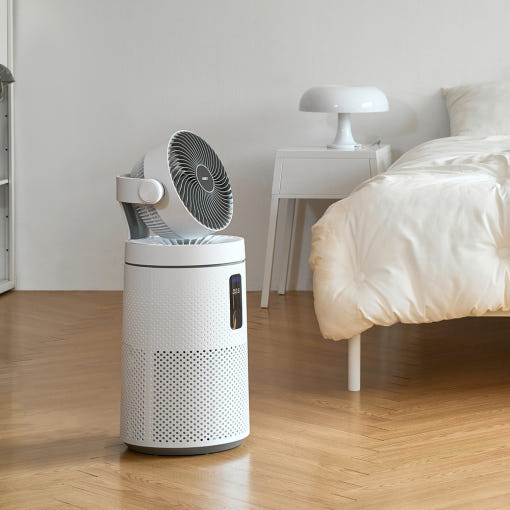 [롯데 공기청정기의 IoT 및 무드램프 기능 이미지]