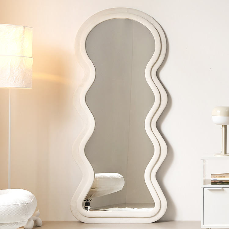 e스마트 인테리어 스탠드거울 현관 물결 웨이브 와이드 전신거울 대형