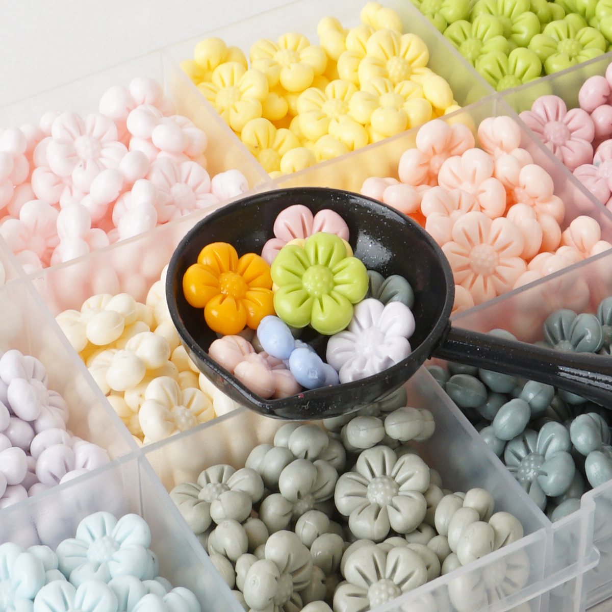 실링왁스 플라워 모양 15컬러 다색 왁스 세트