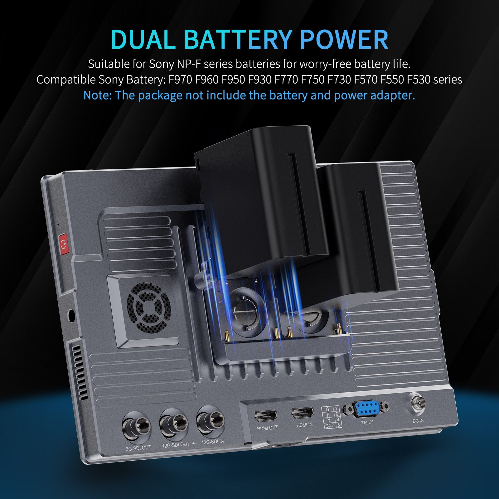 필월드 S10 10.1인치 카메라 필드 모니터 1600nit 12G SDI 터치스크린 이미지 7