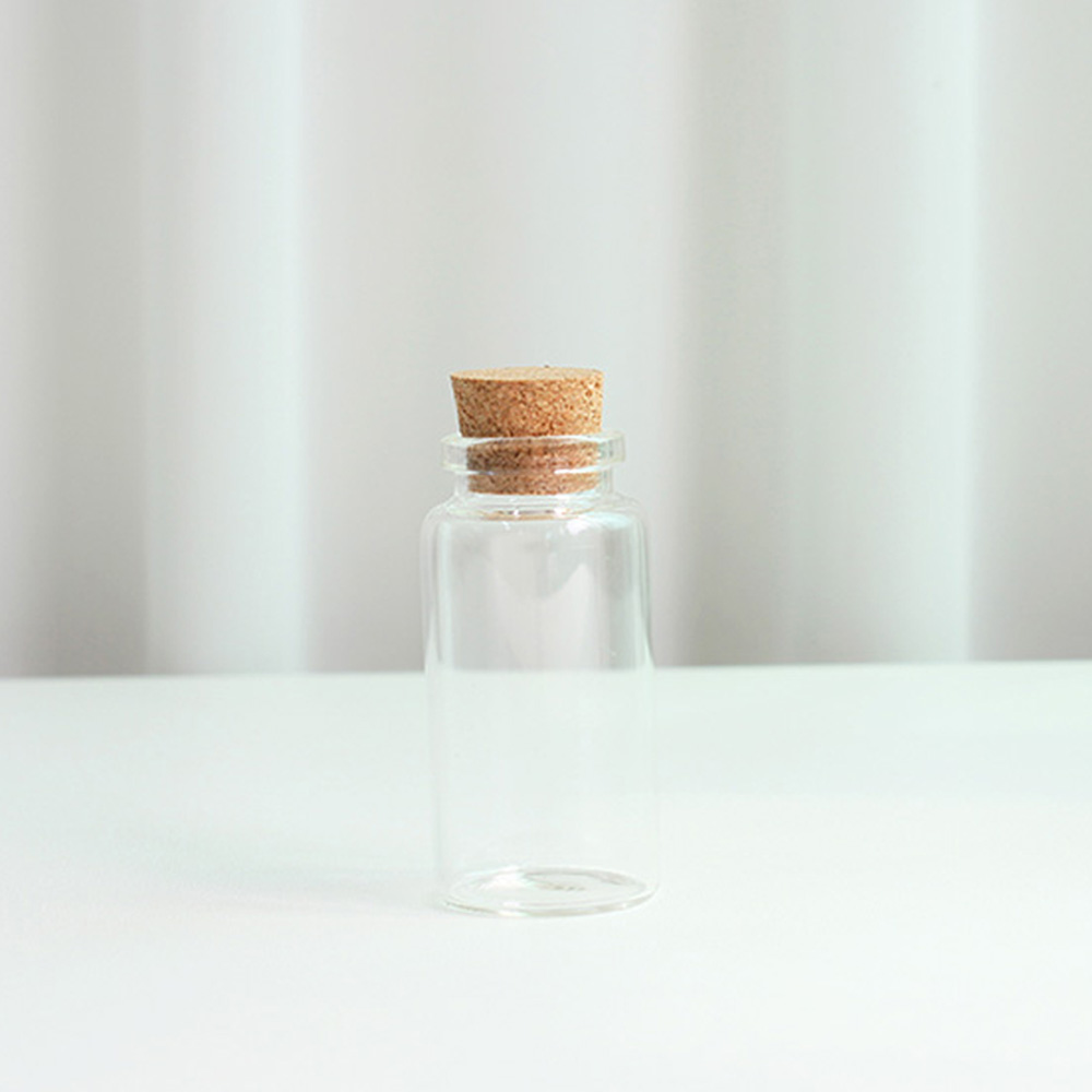 미니 코르크 마개 유리병 원형 25ml 유리용기 바이알 공병 이미지 8