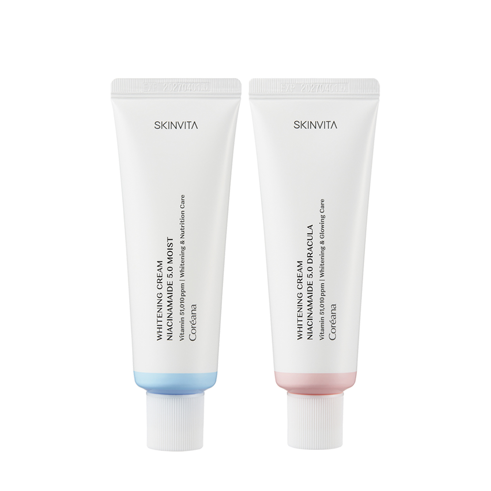 코리아나 스킨비타 나이아신아마이드 기미잡티개선 화이트닝 미백크림+톤업크림