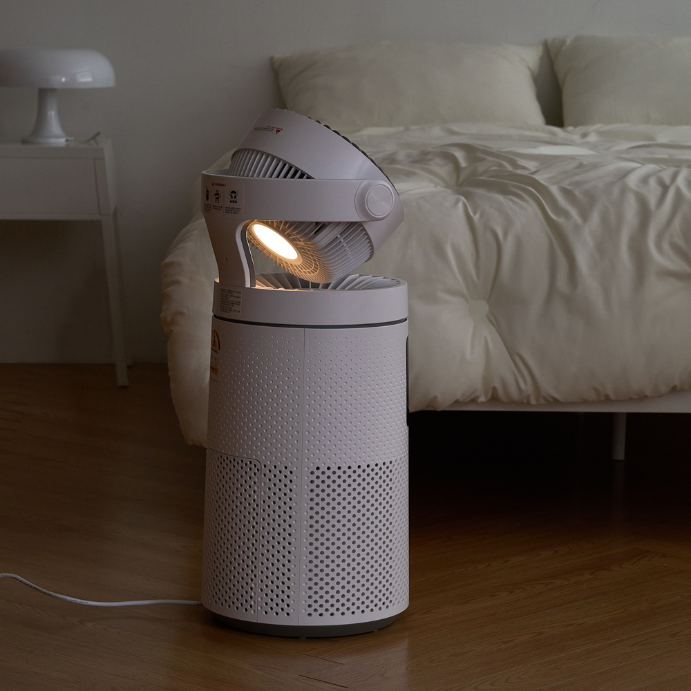 롯데 공기청정기 써큘레이터형 펫필터 초미세먼지 5단계정화 UVC 살균 IOT