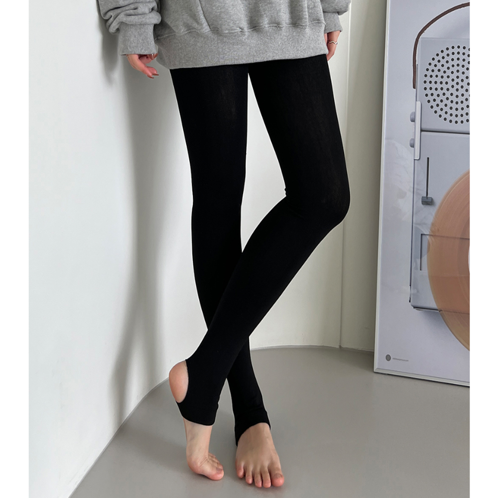 발고리레깅스 피치기모 레깅스 웜 골프 기모 겨울용 쫄바지 - 상세 이미지 5