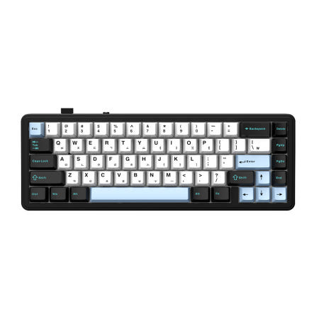 AULA F65 유무선 독거미 한글 기계식 키보드 펀키스 국내 정품 스카이블랙, LEOBOG 경해축