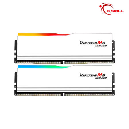 지스킬 G.SKILL DDR5-6000 CL28 RIPJAWS M5 NEO RGB 화이트 패키지 (32GB(16Gx2))