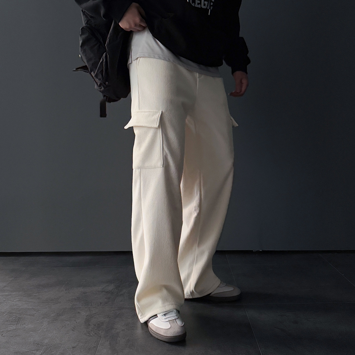 남자코듀로이팬츠 카고바지 골덴바지 - 상품 이미지