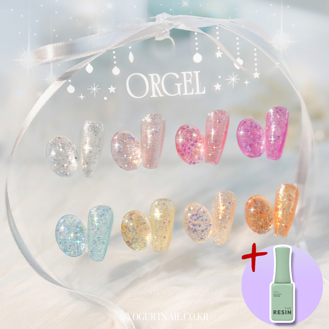요거트젤 오르골 글리터젤 8종 젤네일세트