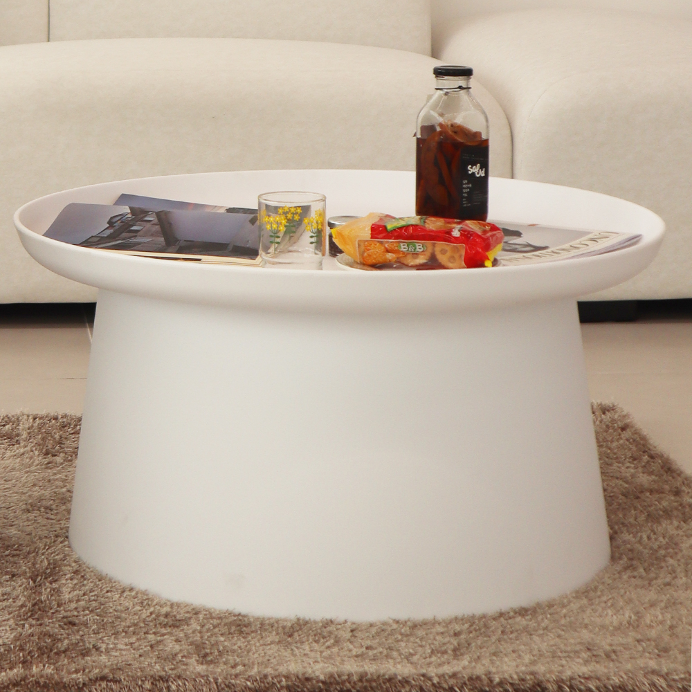 거실테이블 좌식 원형 커피 블룸