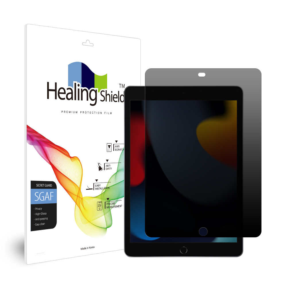 아이패드시리즈 프라이버시 사생활 보호 액정보호필름 아이패드 9세대 25.9cm(10.2인치), 1매입 - 상품 이미지