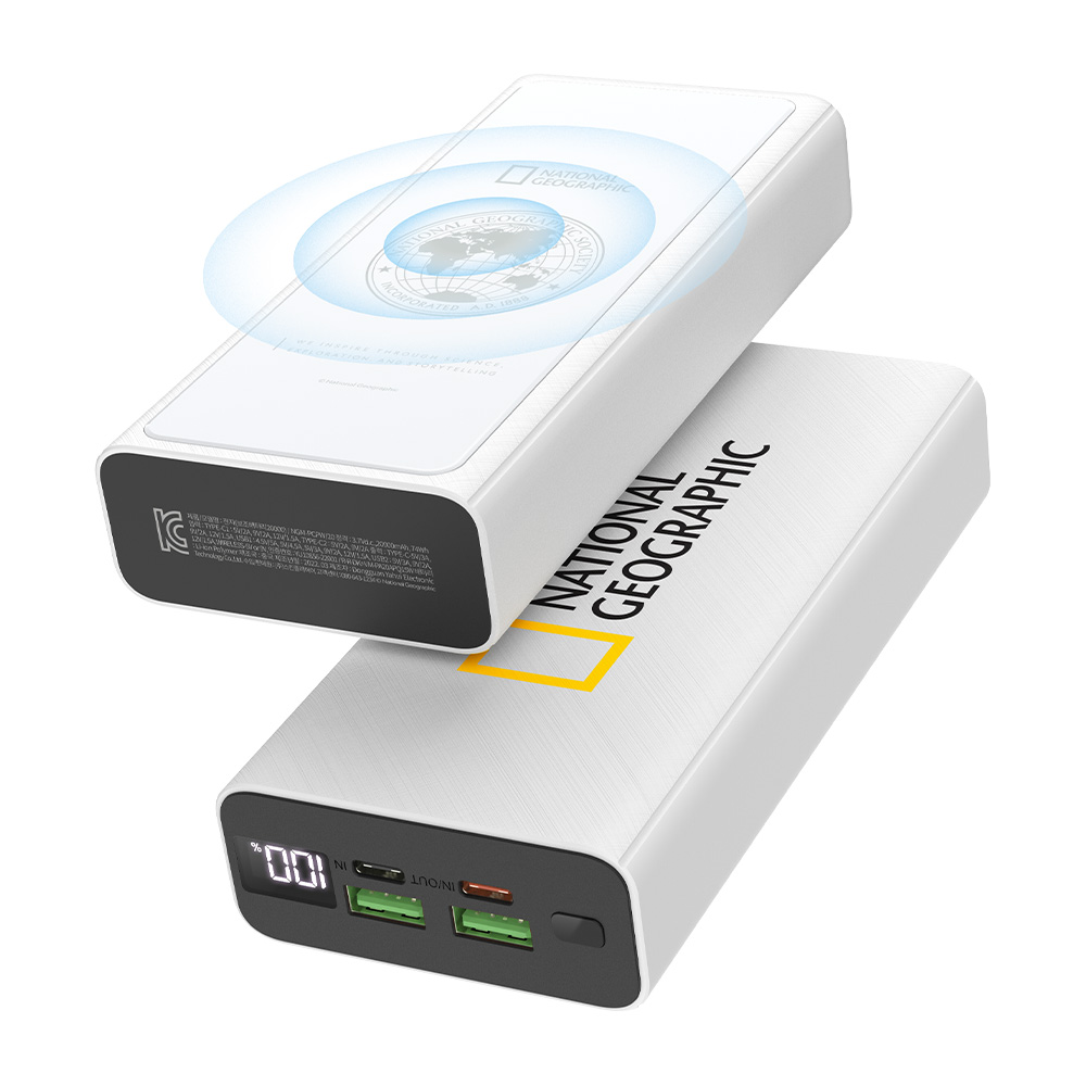 내셔널지오그래픽 22.5W PD 급속 무선충전 보조배터리 20,000mAh - 상세 이미지 2