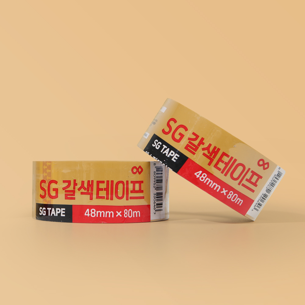 SG 박스테이프 중포장 아크릴 투명 50M 80M 택배포장 이사포장 테이프 - 상세 이미지 4