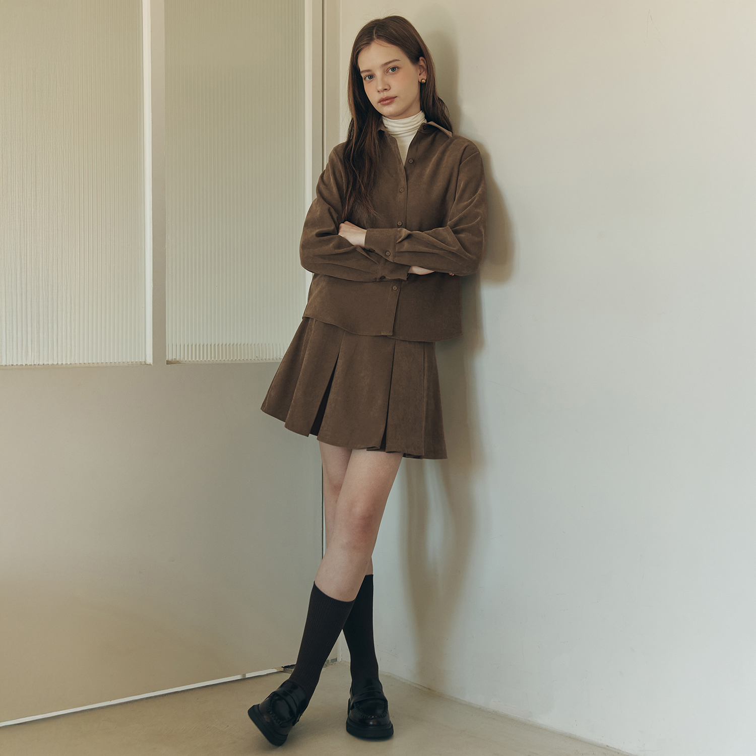 [제로스트릿] [2컬러] 토피 플리츠 스커트 TOFFEE PLEATS SKIRT - 상세 이미지 5