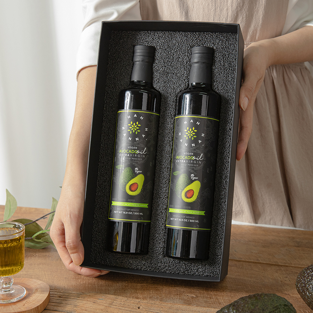 나한나 아보카도오일 500ml x 2병 선물세트 + 블랙쇼핑백 직수입 완제품 이미지 6