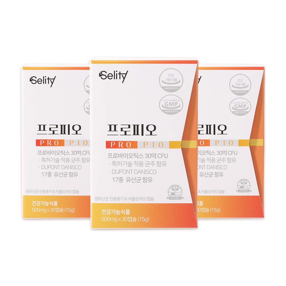 셀리티 프로피오 다니스코 유산균 프로바이오틱스 특허기술 적용 균주 함유 30캡슐, 3개 - 상품 이미지